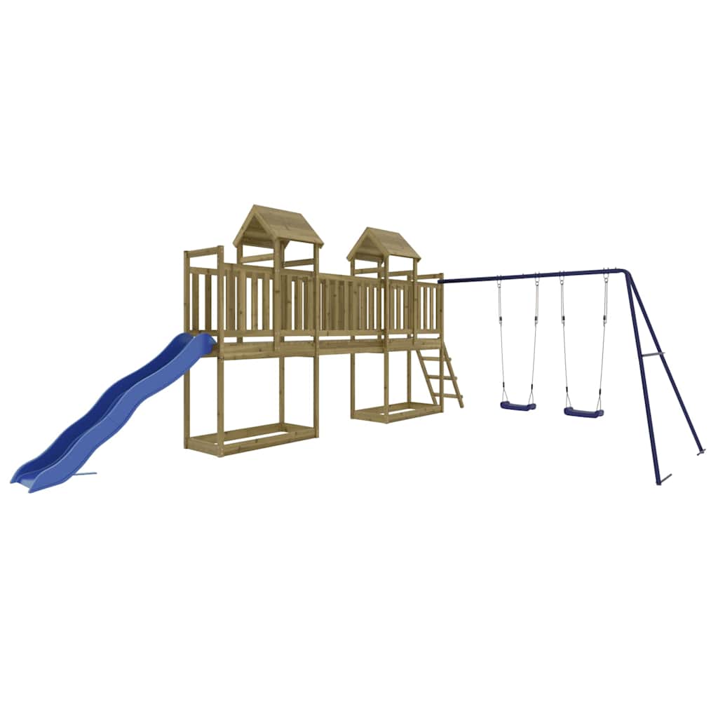 vidaXL Outdoor Playset Impregnated Wood Pine - Brown - 32661