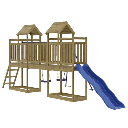 vidaXL Outdoor Playset Impregnated Wood Pine - Brown - 32661