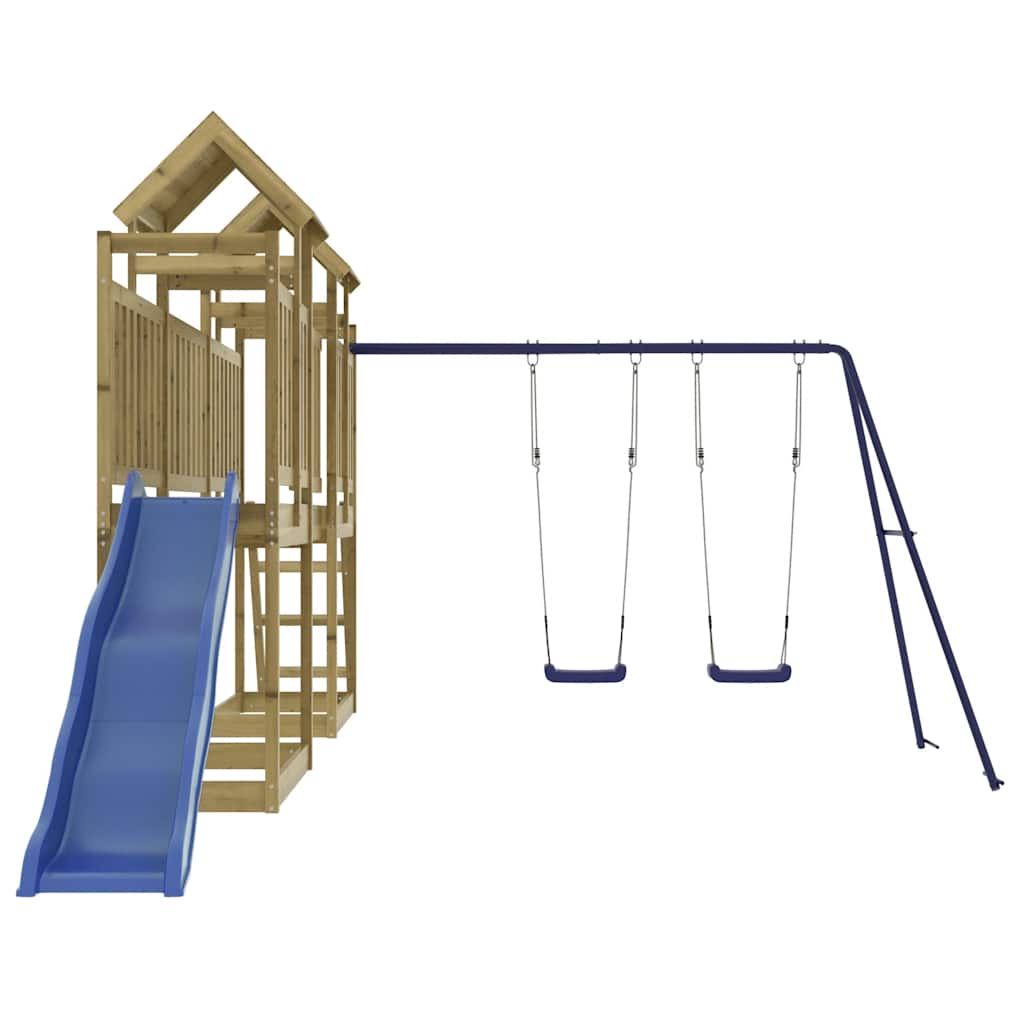 vidaXL Outdoor Playset Impregnated Wood Pine - Brown - 32661