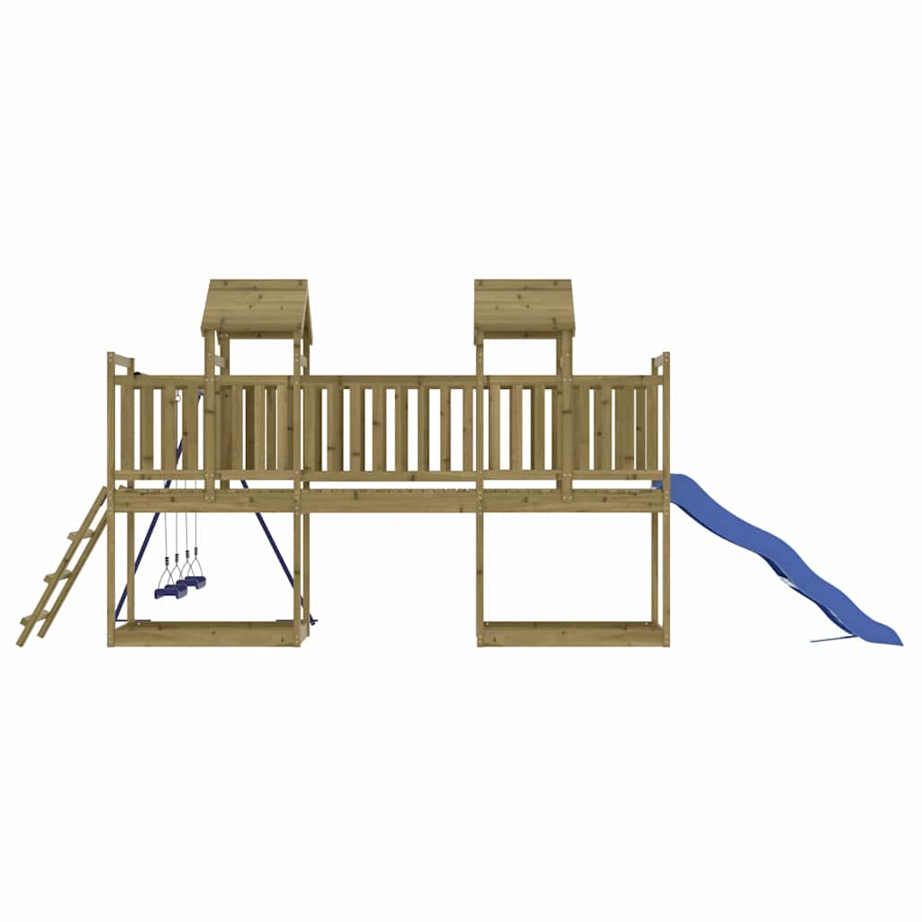 vidaXL Outdoor Playset Impregnated Wood Pine - Brown - 32661