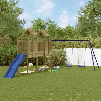 vidaXL Outdoor Playset Impregnated Wood Pine - Brown - 32661
