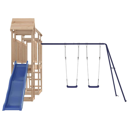 vidaXL Outdoor Playset Solid Wood Pine - Brown - 32666