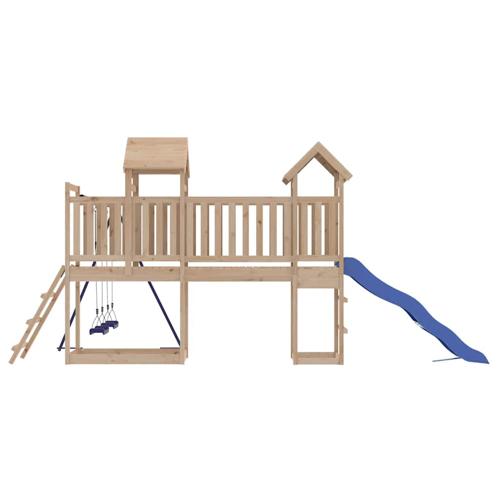vidaXL Outdoor Playset Solid Wood Pine - Brown - 32666