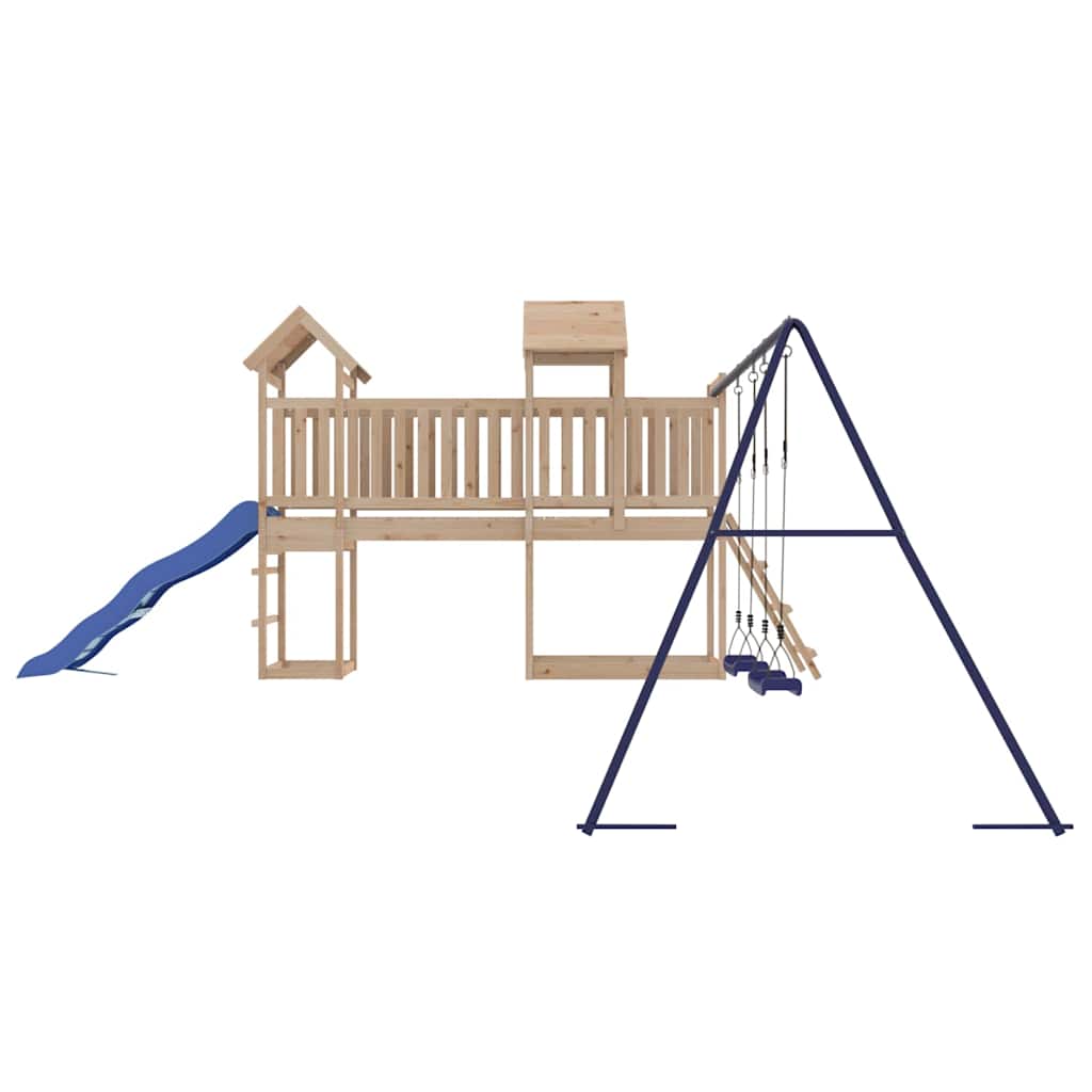 vidaXL Outdoor Playset Solid Wood Pine - Brown - 32666
