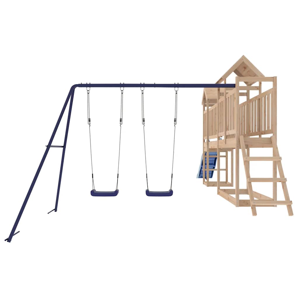vidaXL Outdoor Playset Solid Wood Pine - Brown - 32666