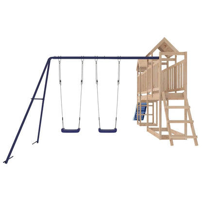 vidaXL Outdoor Playset Solid Wood Pine - Brown - 32666