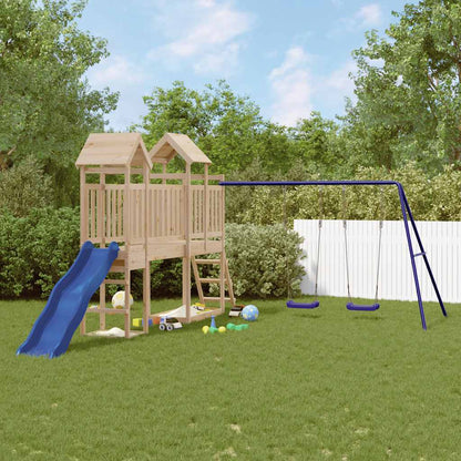 vidaXL Outdoor Playset Solid Wood Pine - Brown - 32666