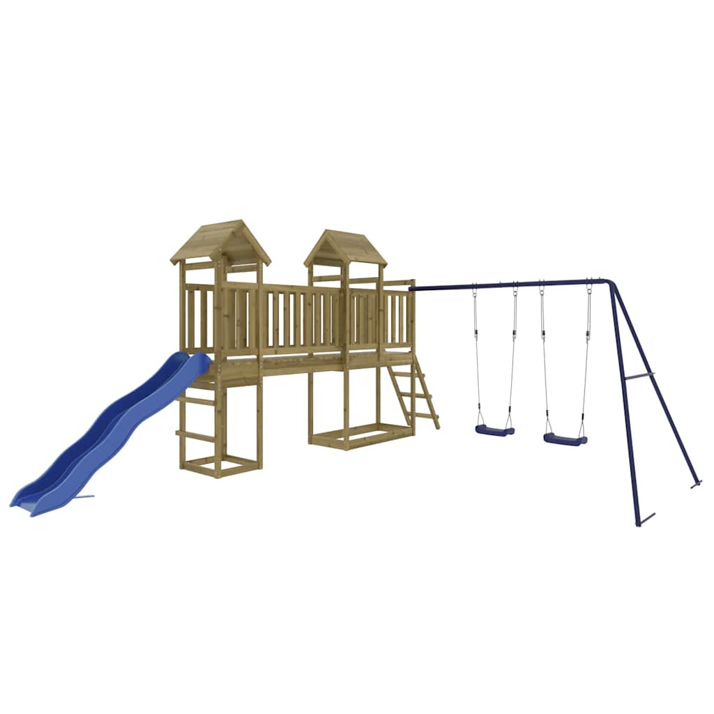 vidaXL Outdoor Playset Impregnated Wood Pine - Brown - 32671
