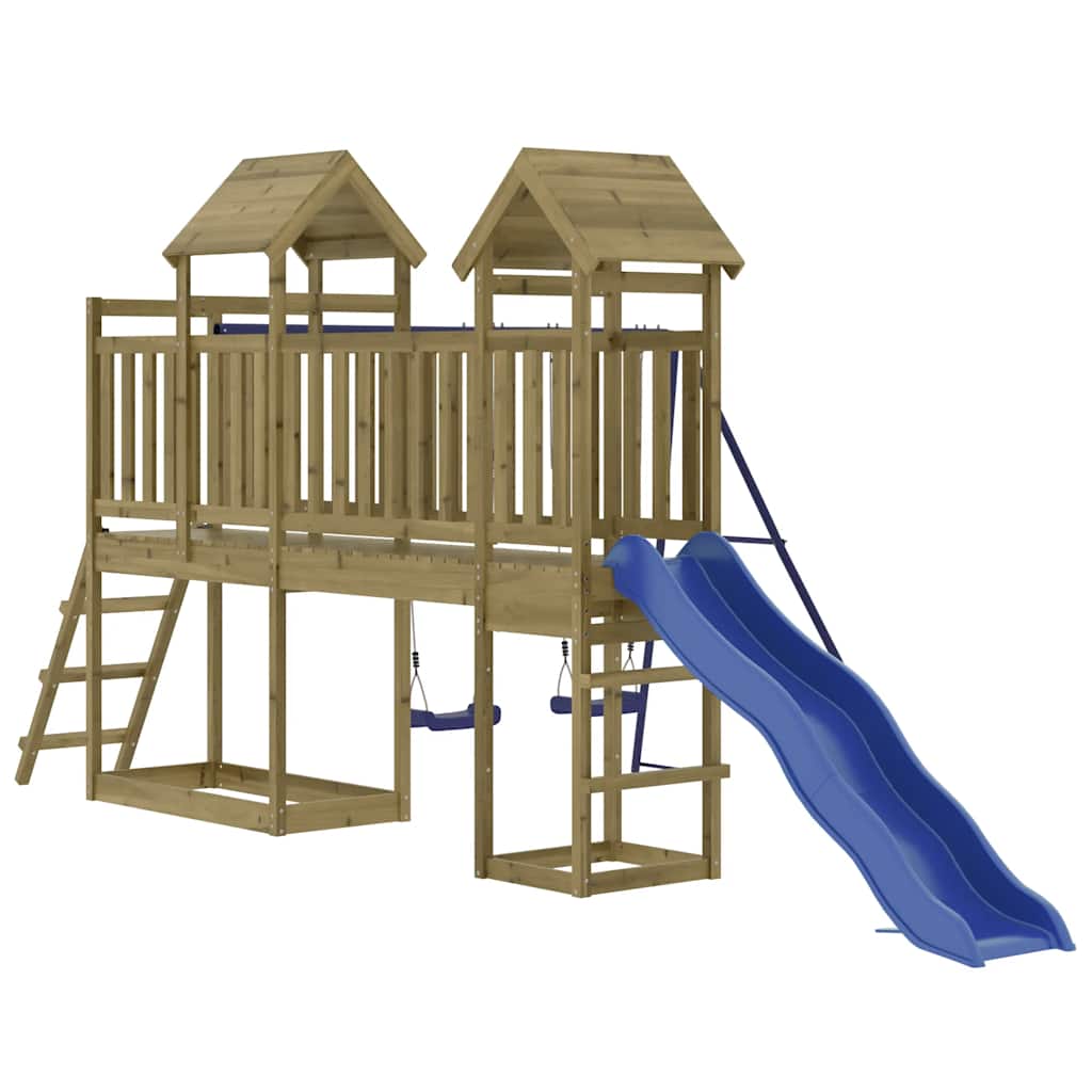 vidaXL Outdoor Playset Impregnated Wood Pine - Brown - 32671