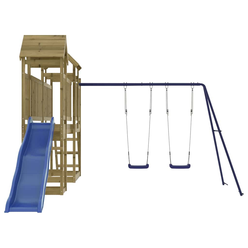 vidaXL Outdoor Playset Impregnated Wood Pine - Brown - 32671