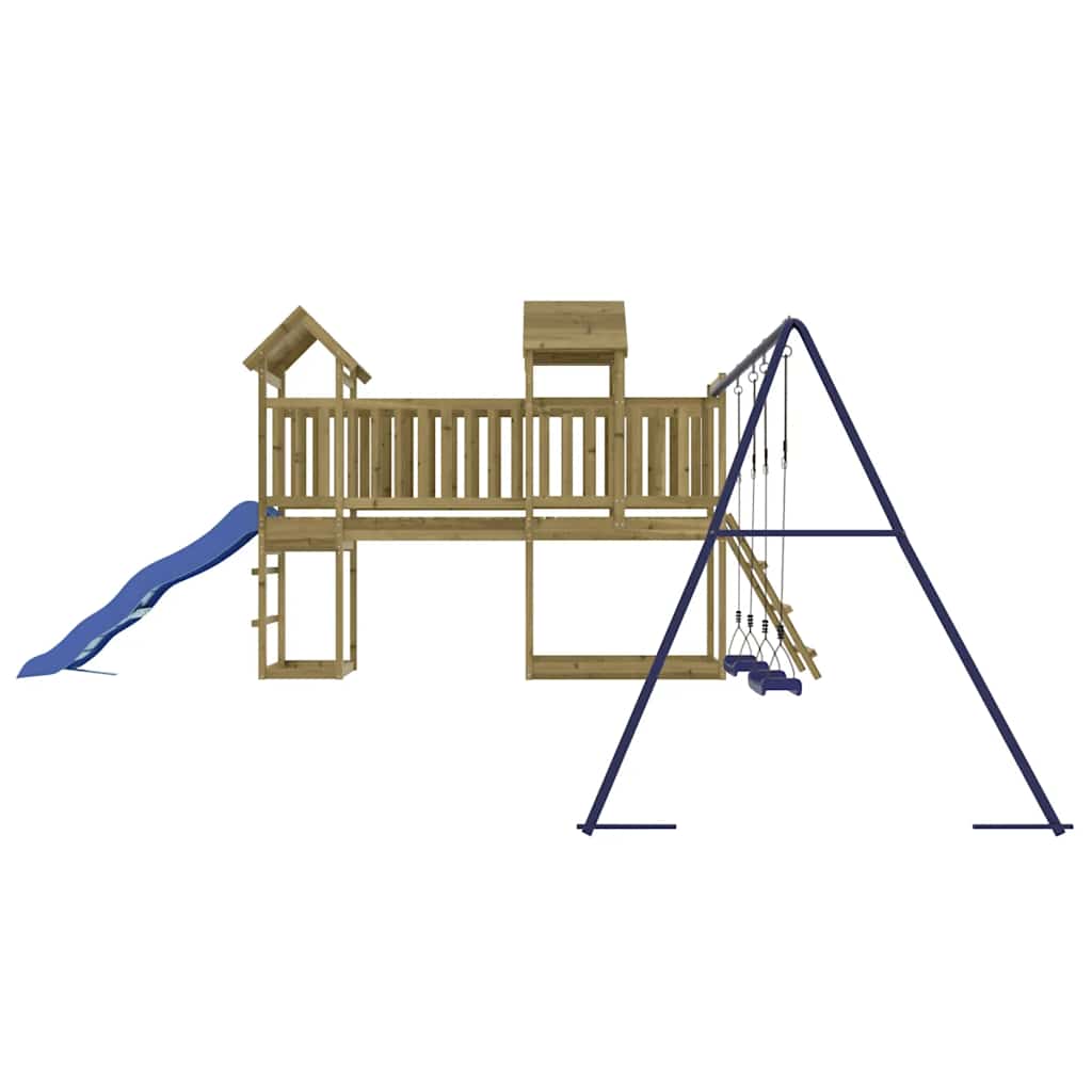vidaXL Outdoor Playset Impregnated Wood Pine - Brown - 32671