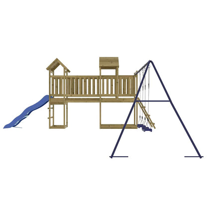 vidaXL Outdoor Playset Impregnated Wood Pine - Brown - 32671