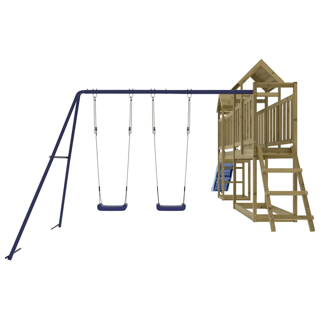vidaXL Outdoor Playset Impregnated Wood Pine - Brown - 32671