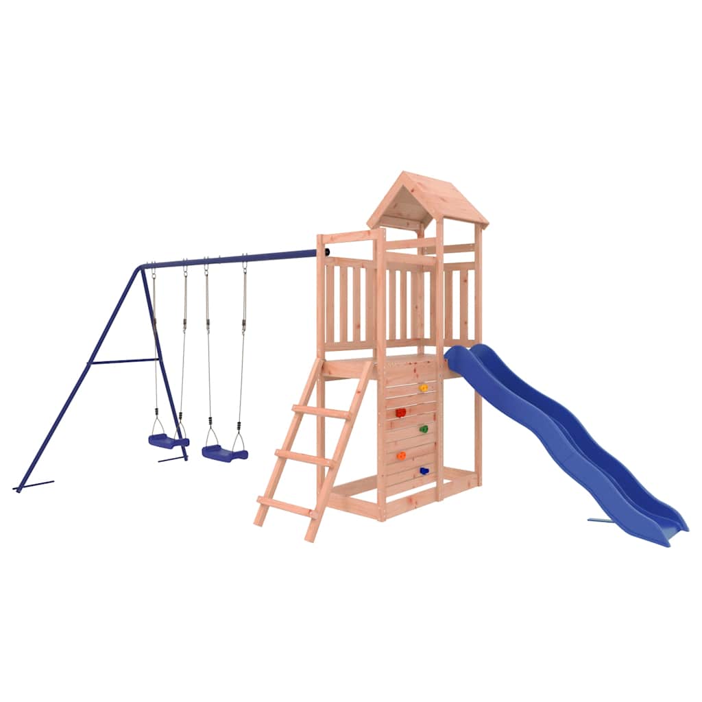 vidaXL Outdoor Playset Solid Wood Douglas - Brown - 32695