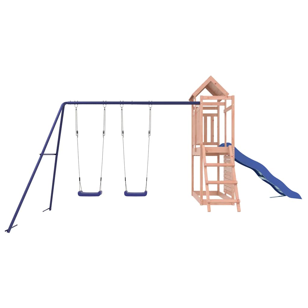 vidaXL Outdoor Playset Solid Wood Douglas - Brown - 32695