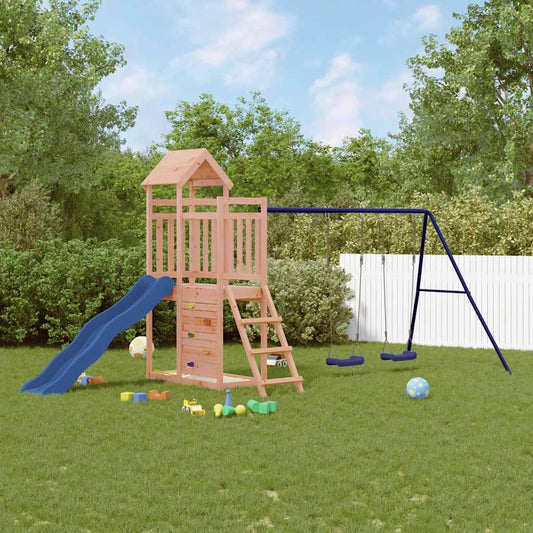 vidaXL Outdoor Playset Solid Wood Douglas - Brown - 32695