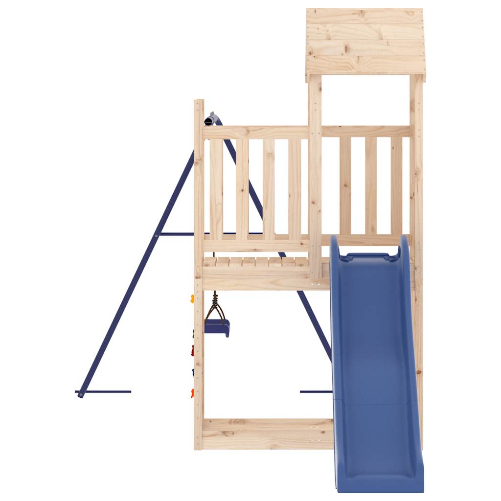 vidaXL Outdoor Playset Solid Wood Pine - Brown - 32729