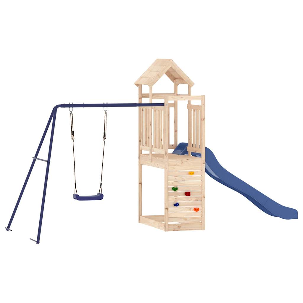 vidaXL Outdoor Playset Solid Wood Pine - Brown - 32729