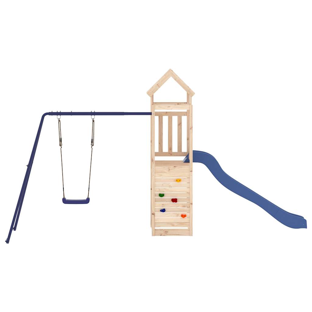 vidaXL Outdoor Playset Solid Wood Pine - Brown - 32729