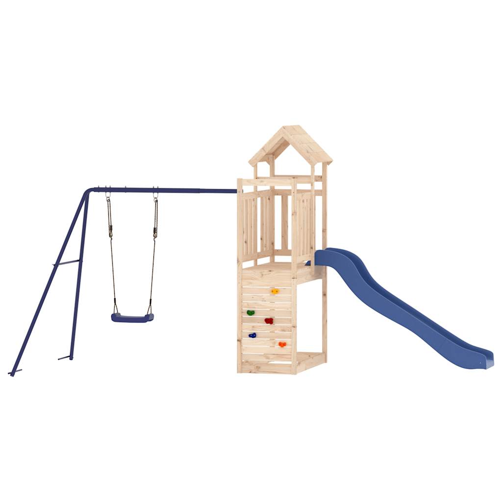 vidaXL Outdoor Playset Solid Wood Pine - Brown - 32729