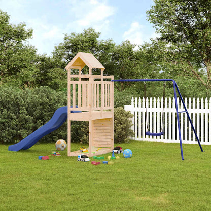 vidaXL Outdoor Playset Solid Wood Pine - Brown - 32729