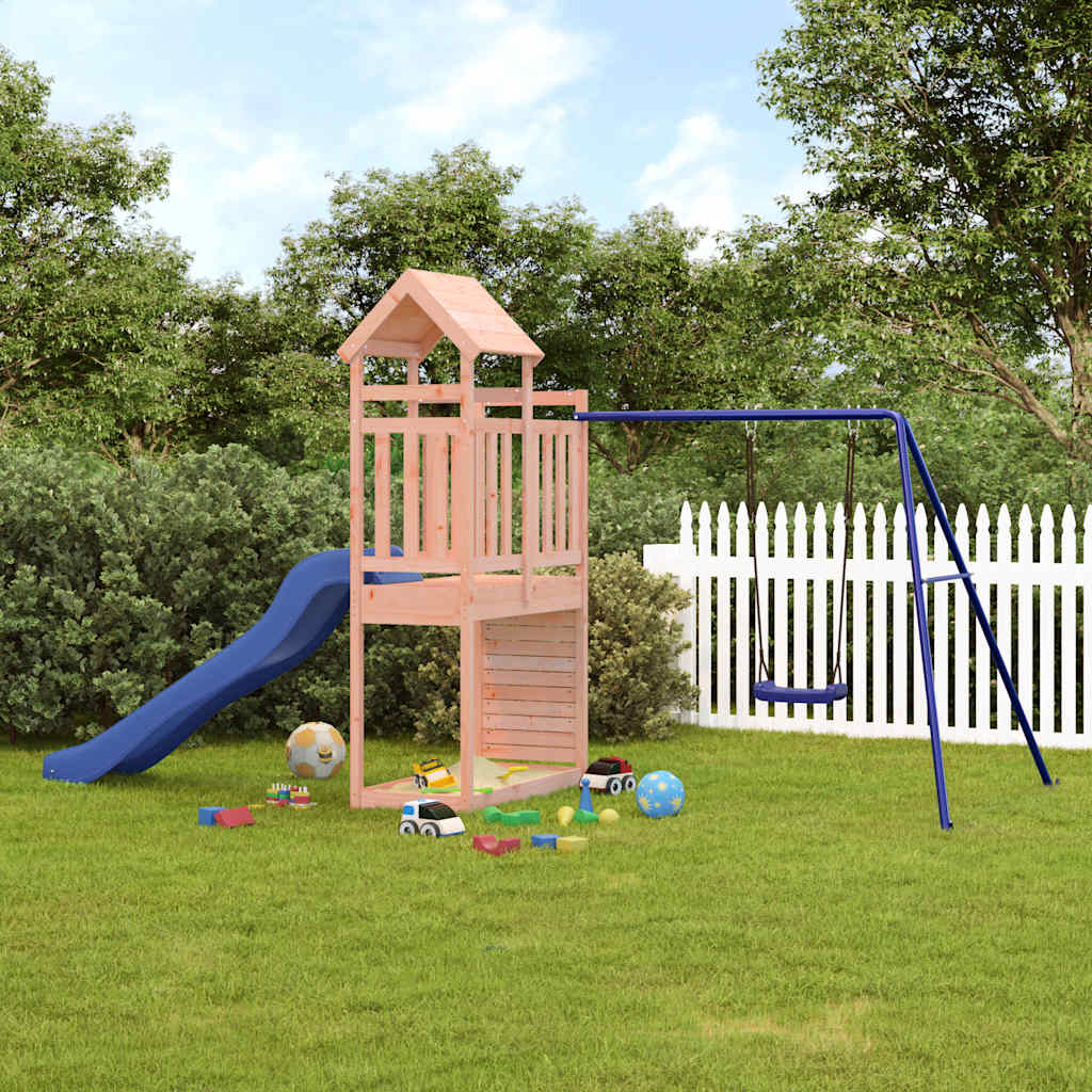 vidaXL Outdoor Playset Solid Wood Douglas - Brown - 32730