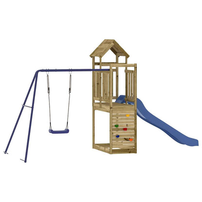 vidaXL Outdoor Playset Impregnated Wood Pine - Brown - 32731