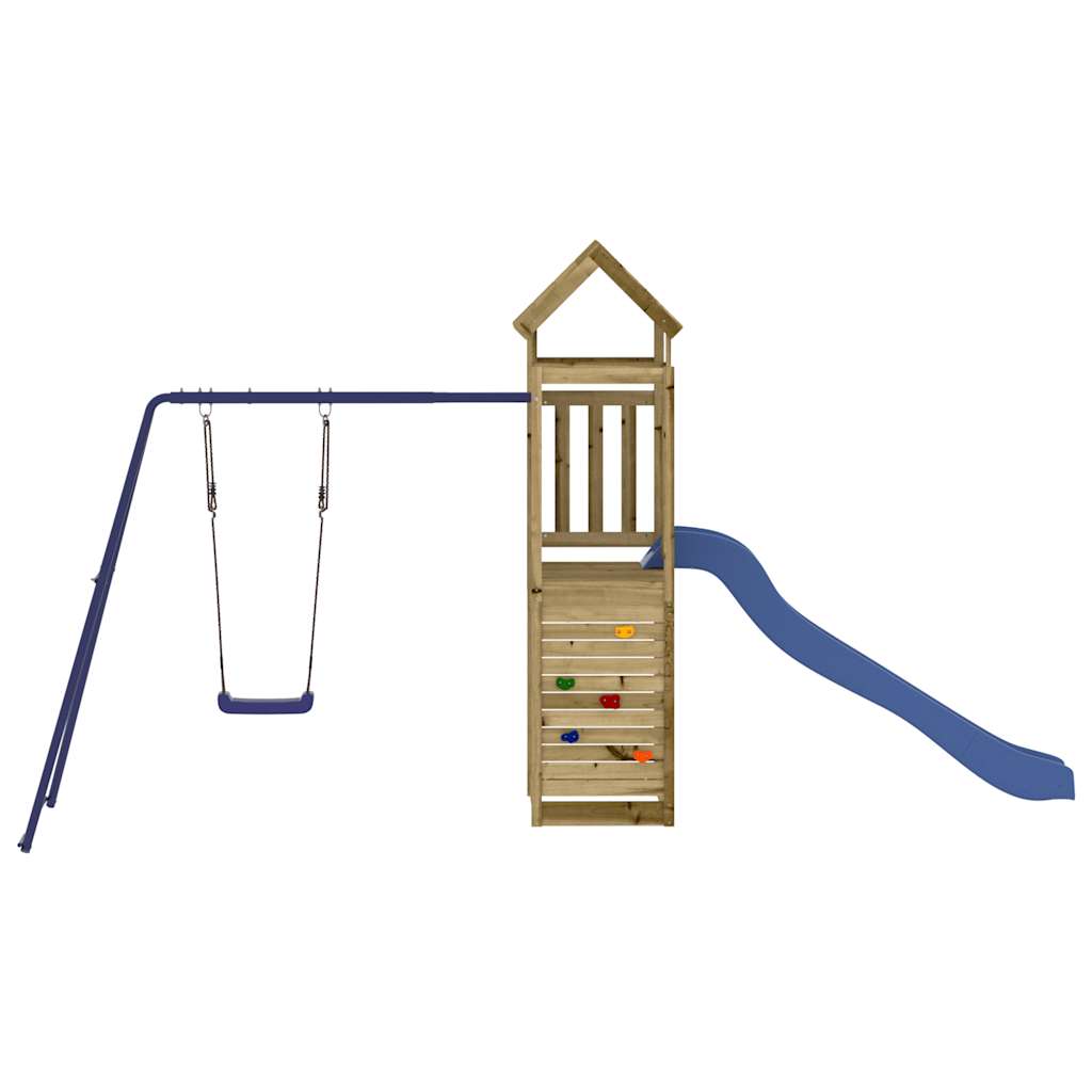 vidaXL Outdoor Playset Impregnated Wood Pine - Brown - 32731