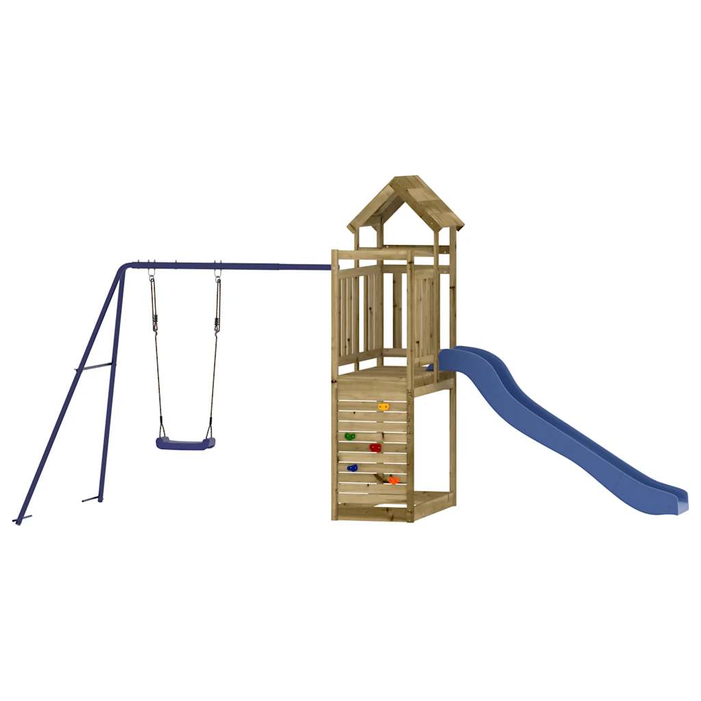 vidaXL Outdoor Playset Impregnated Wood Pine - Brown - 32731