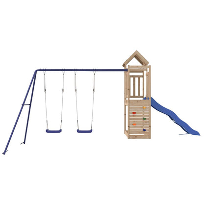 vidaXL Outdoor Playset Solid Wood Pine - Brown - 32733