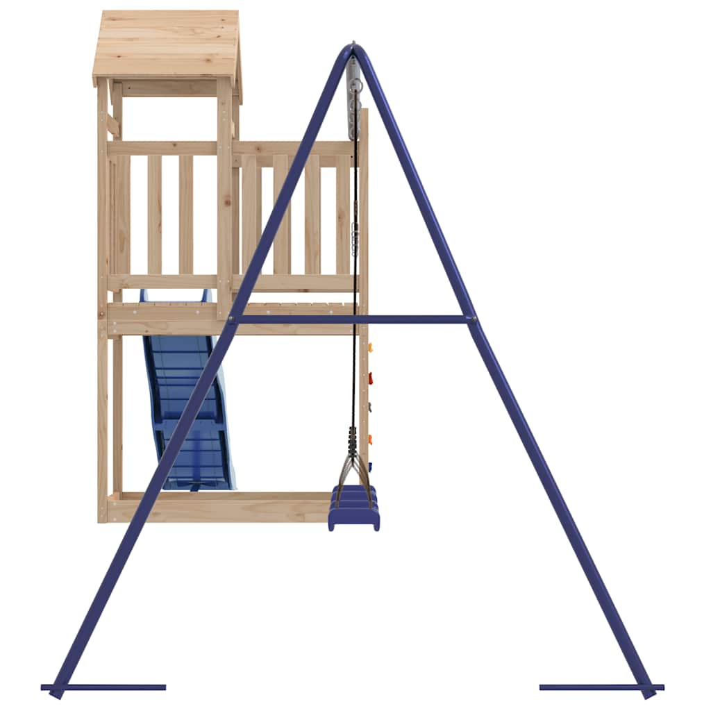 vidaXL Outdoor Playset Solid Wood Pine - Brown - 32733