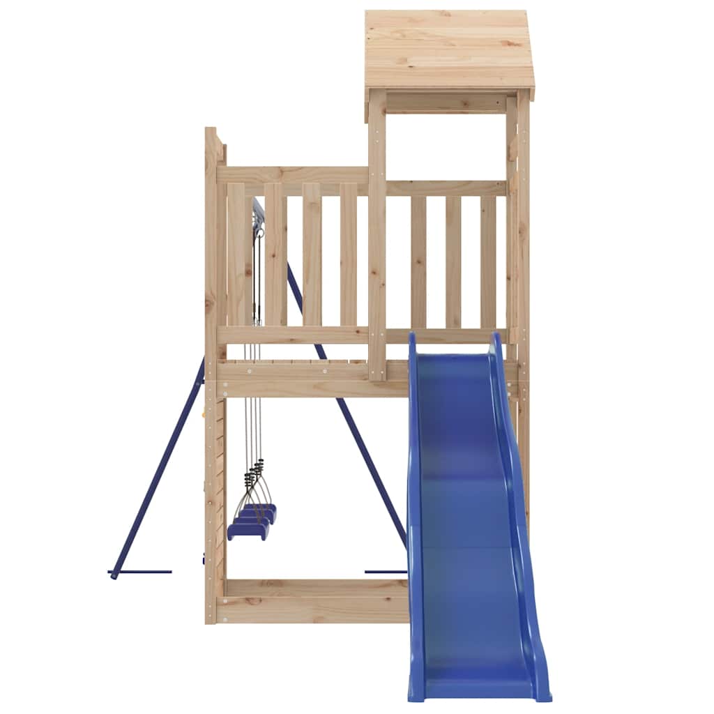 vidaXL Outdoor Playset Solid Wood Pine - Brown - 32733