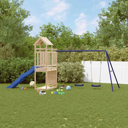 vidaXL Outdoor Playset Solid Wood Pine - Brown - 32733