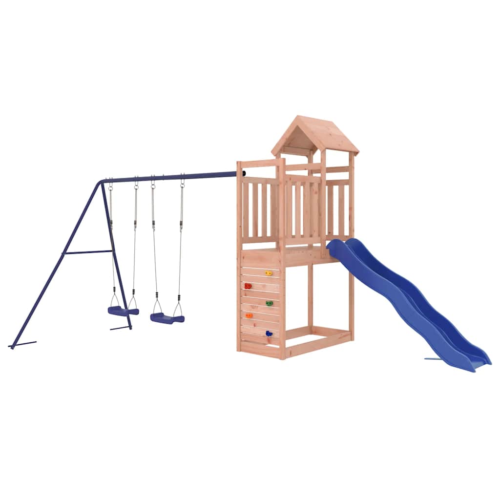 vidaXL Outdoor Playset Solid Wood Douglas - Brown - 32734
