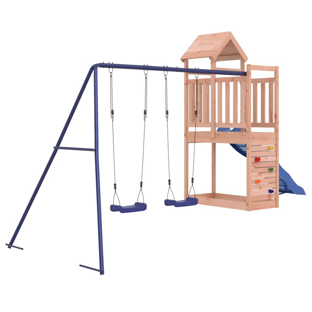 vidaXL Outdoor Playset Solid Wood Douglas - Brown - 32734
