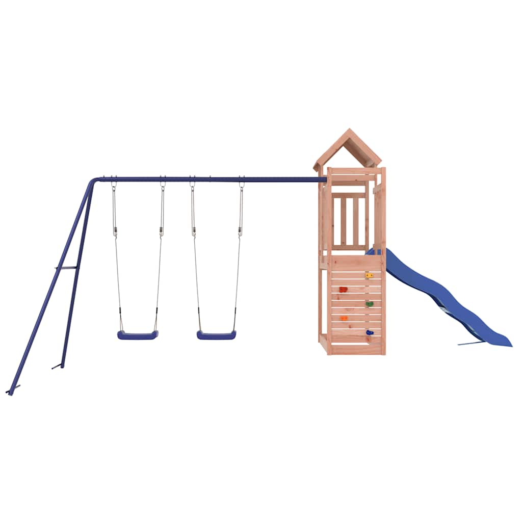 vidaXL Outdoor Playset Solid Wood Douglas - Brown - 32734