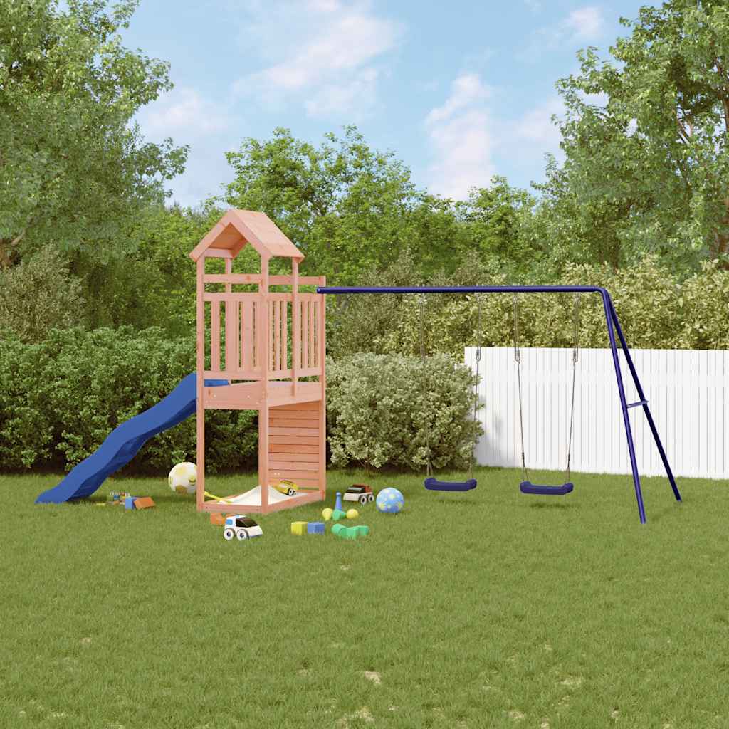 vidaXL Outdoor Playset Solid Wood Douglas - Brown - 32734