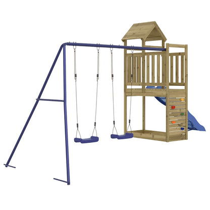 vidaXL Outdoor Playset Impregnated Wood Pine - Brown - 32745
