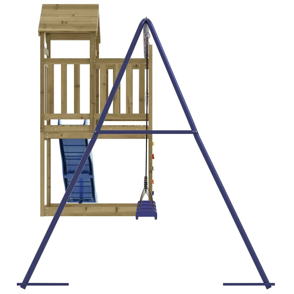 vidaXL Outdoor Playset Impregnated Wood Pine - Brown - 32745