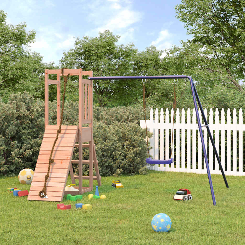 vidaXL Outdoor Playset Solid Wood Douglas - Brown - 32780