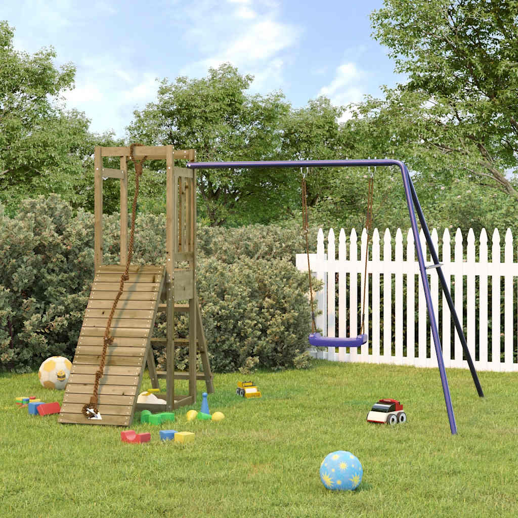 vidaXL Outdoor Playset Impregnated Wood Pine - Brown - 32785