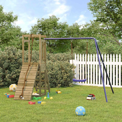 vidaXL Outdoor Playset Impregnated Wood Pine - Brown - 32785