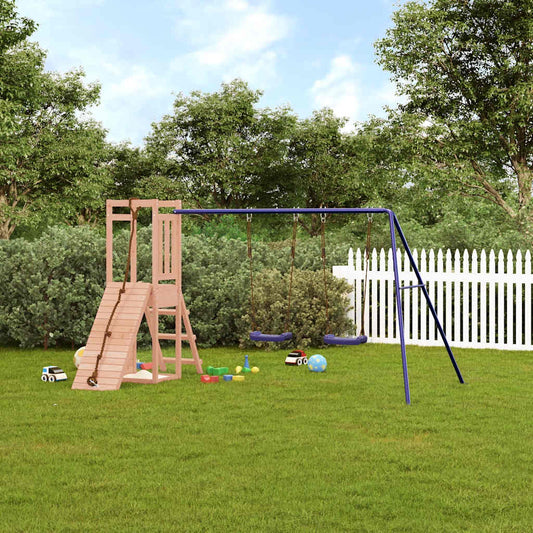 vidaXL Outdoor Playset Solid Wood Douglas - Brown - 32786