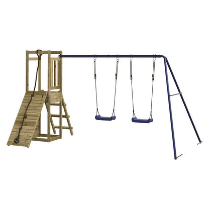 vidaXL Outdoor Playset Impregnated Wood Pine - Brown - 32788