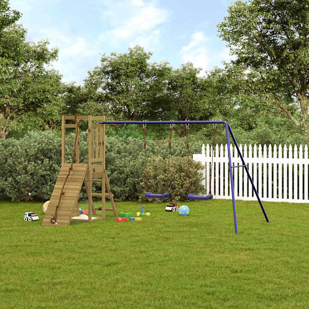 vidaXL Outdoor Playset Impregnated Wood Pine - Brown - 32788
