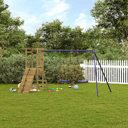 vidaXL Outdoor Playset Impregnated Wood Pine - Brown - 32788