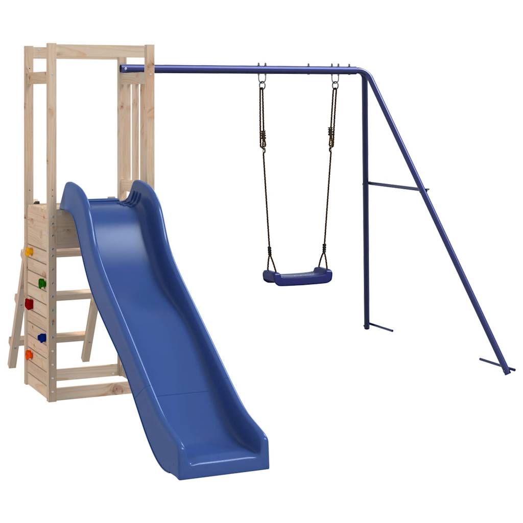 vidaXL Outdoor Playset Solid Wood Pine - Brown - 32791