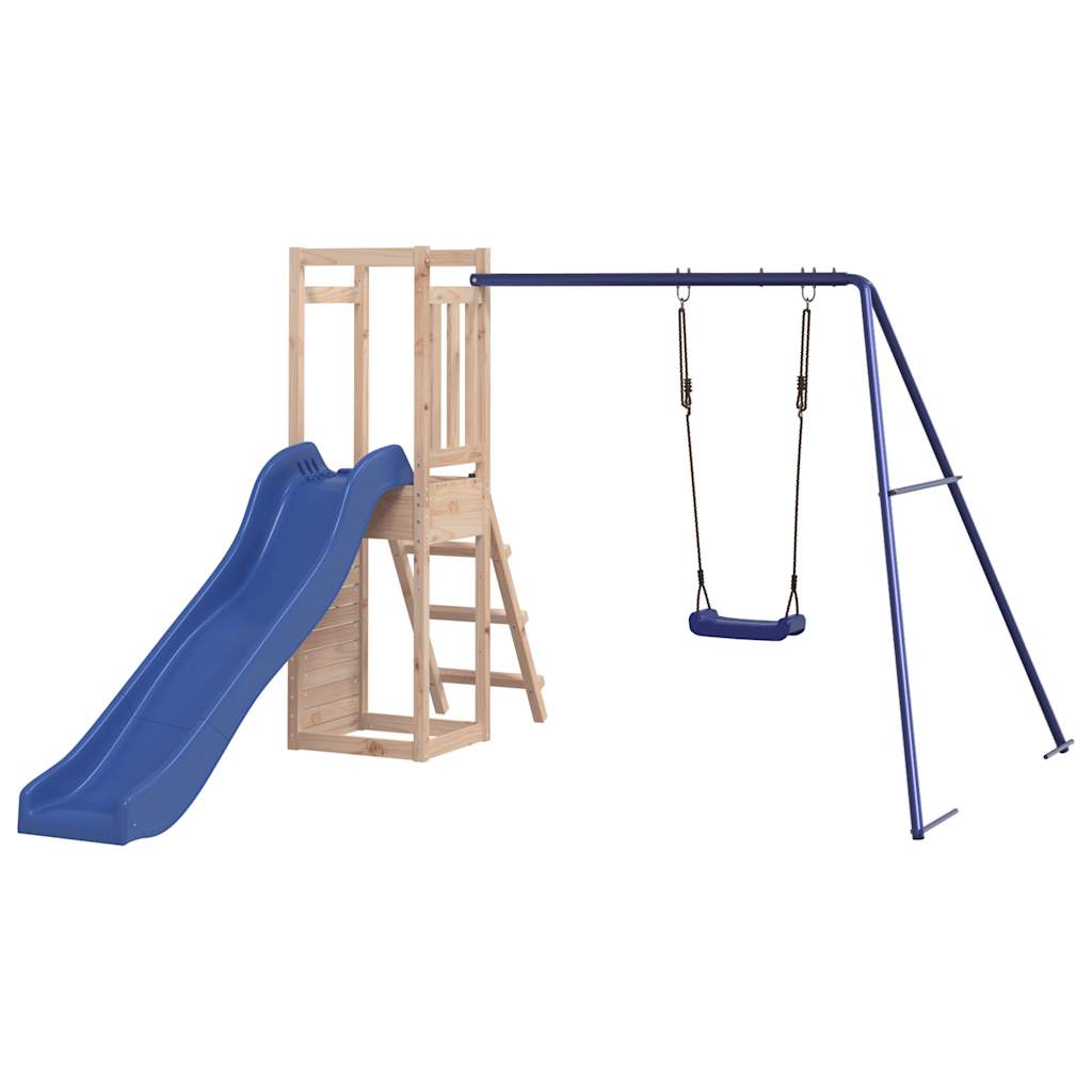 vidaXL Outdoor Playset Solid Wood Pine - Brown - 32791
