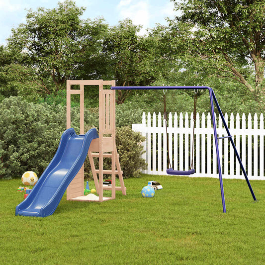 vidaXL Outdoor Playset Solid Wood Pine - Brown - 32791