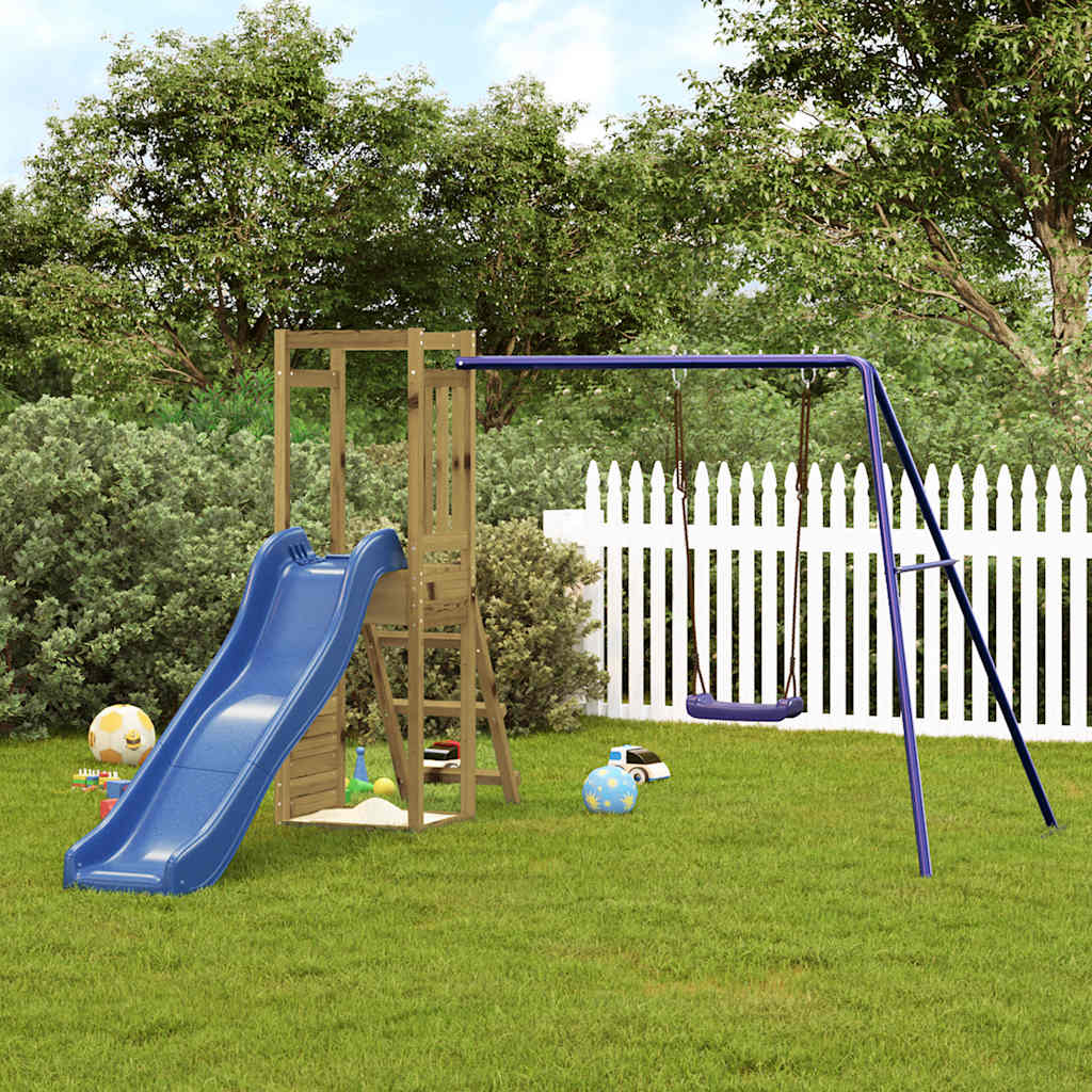 vidaXL Outdoor Playset Impregnated Wood Pine - Brown - 32807